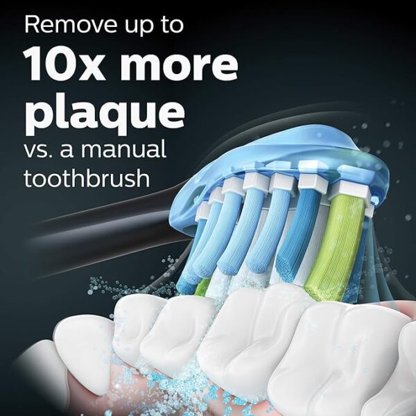 Philips Sonicare ExpertClean 7500 Black, Rechargeable Electric Power Toothbrush, HX9690/05